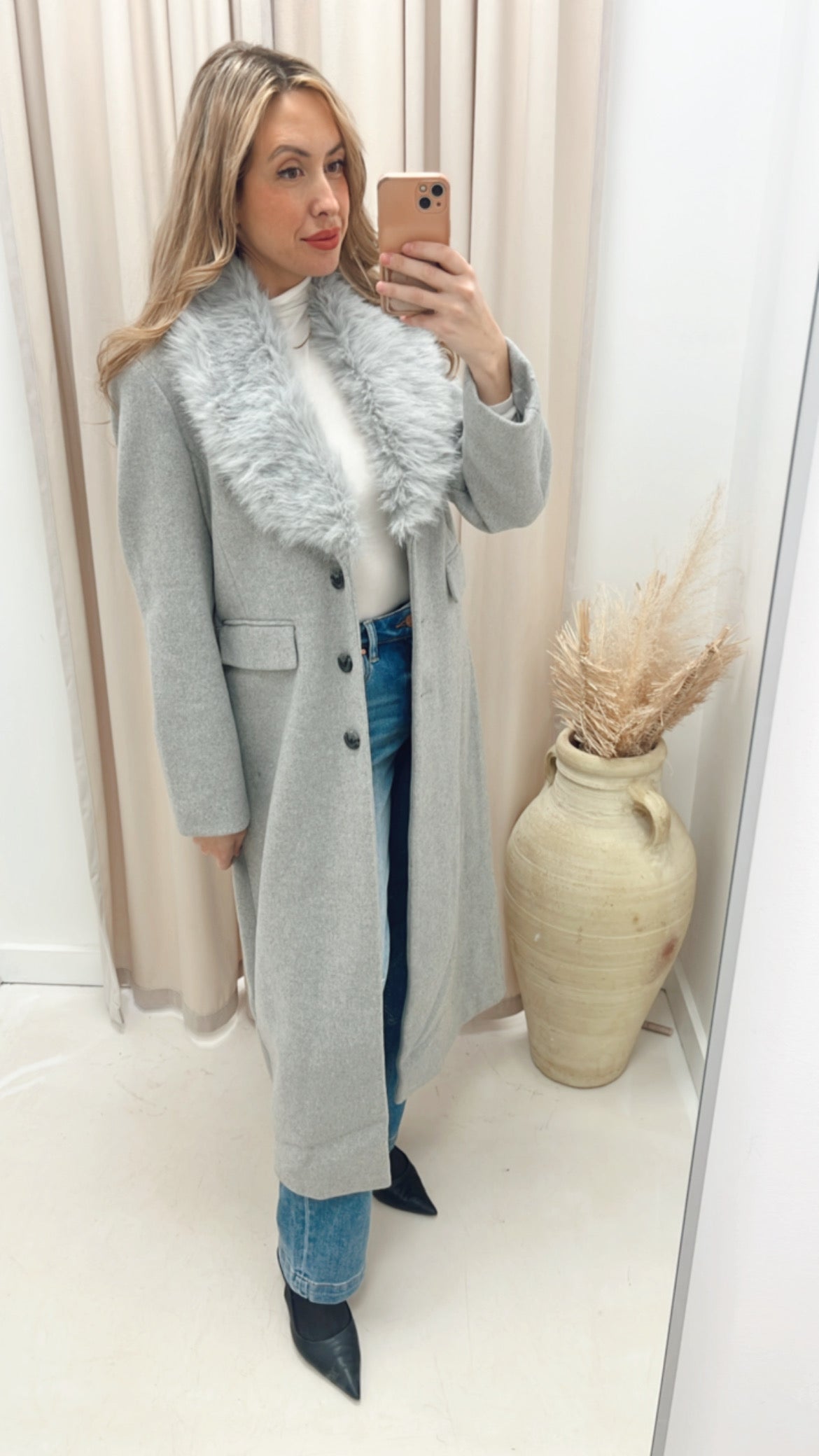 FAUX FUR DRESS COAT | ONLY