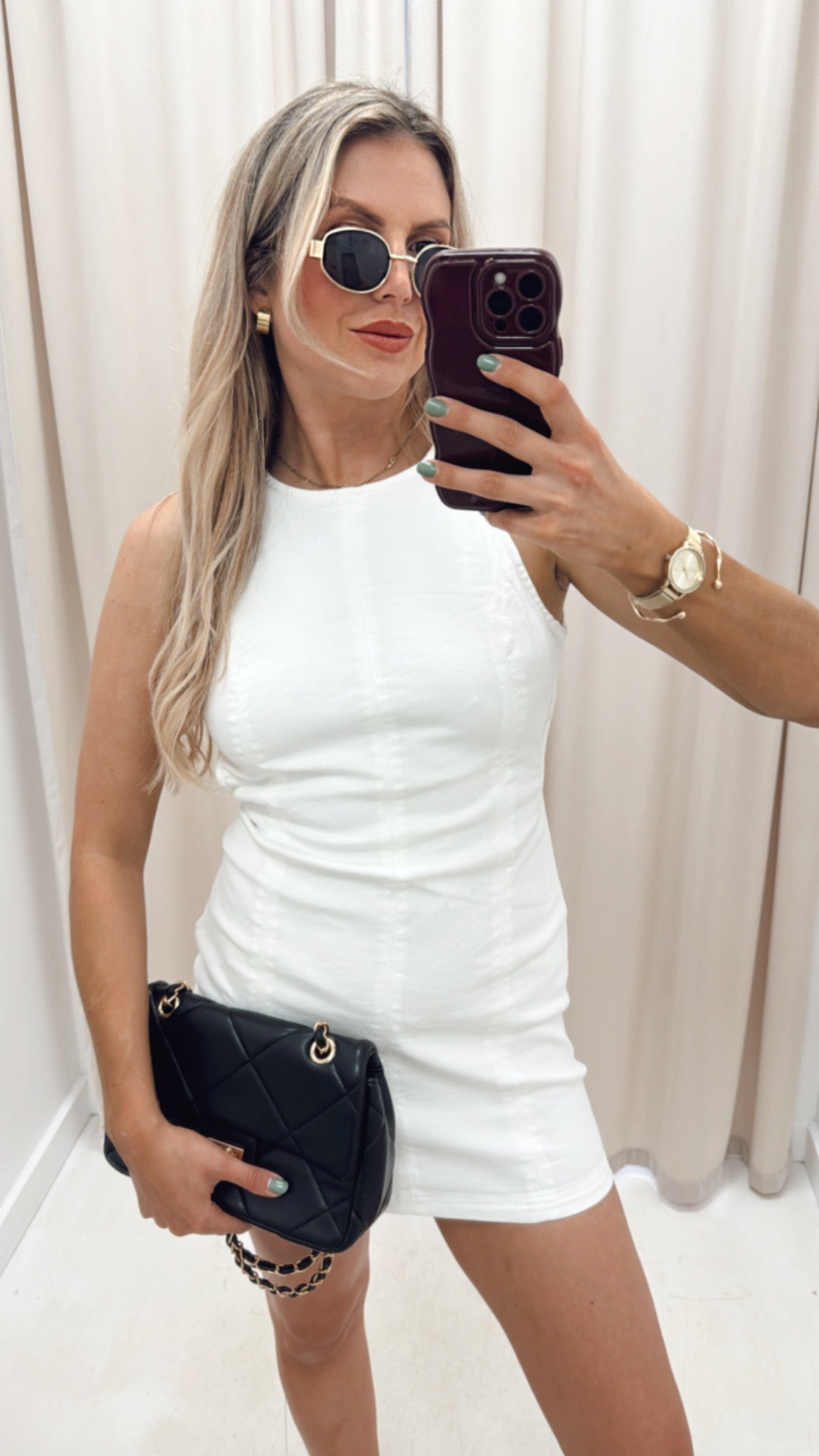 PERCILLA DENIM MINI DRESS