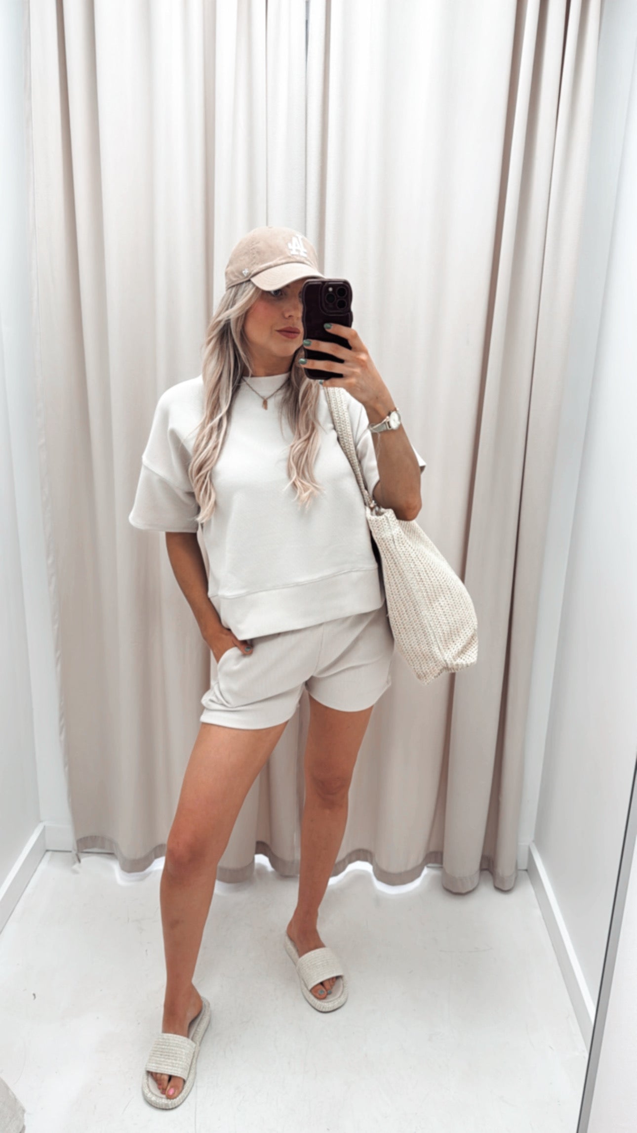 TALIN TWO PIECE SHORT SET (NUDE) | BEST SELLER