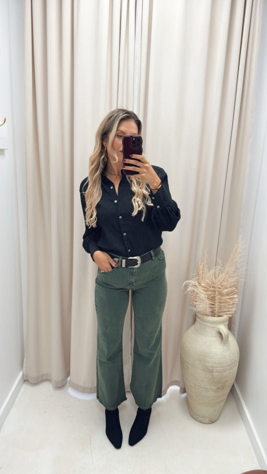 WILLOW DENIM BOOTCUT JEAN (OLIVE)
