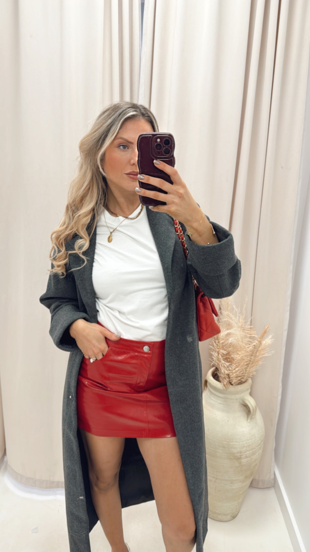 KANE LEATHER MINI SKIRT | NOISE MAY