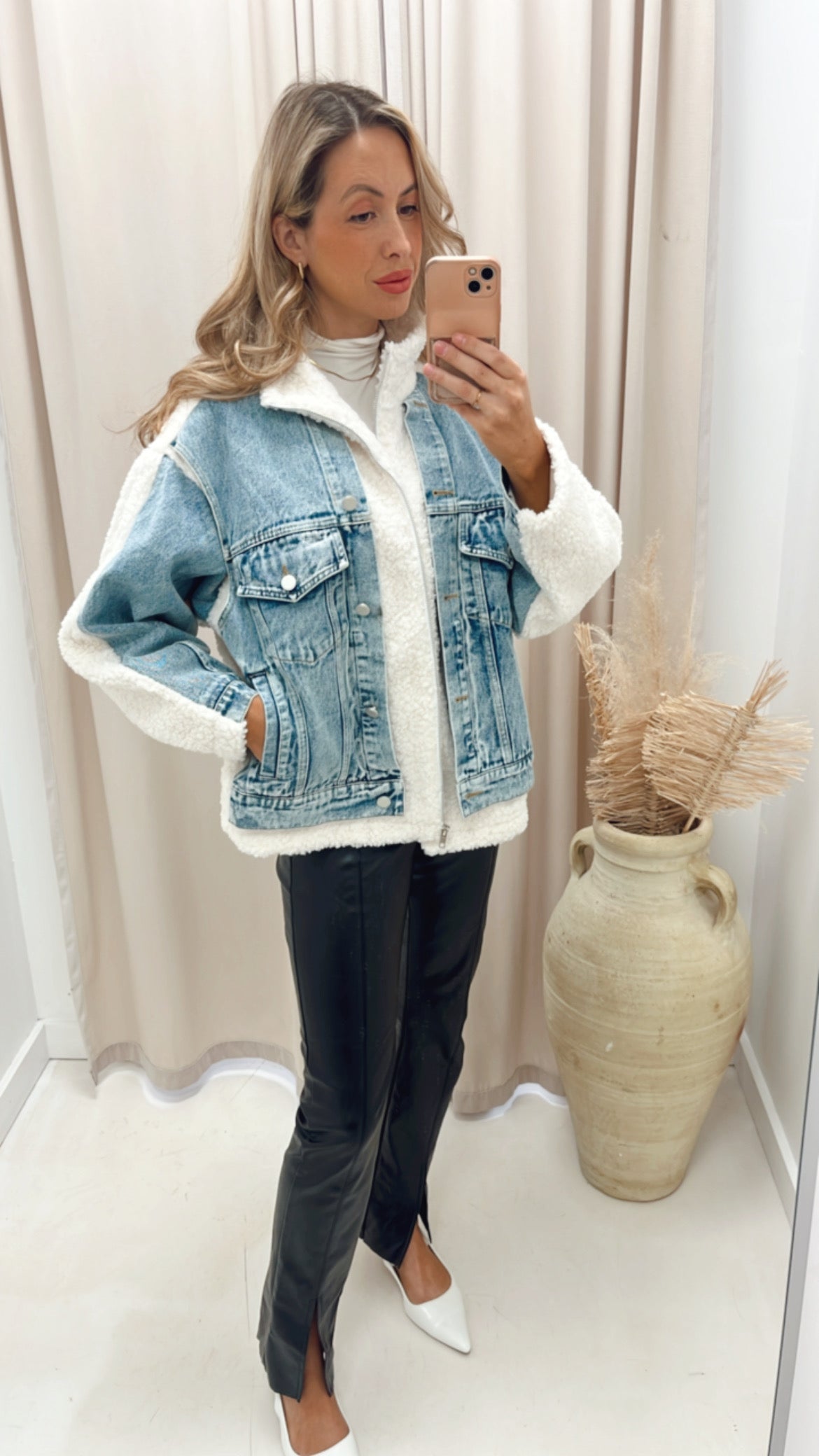 DORO MIXED SHERPA COAT