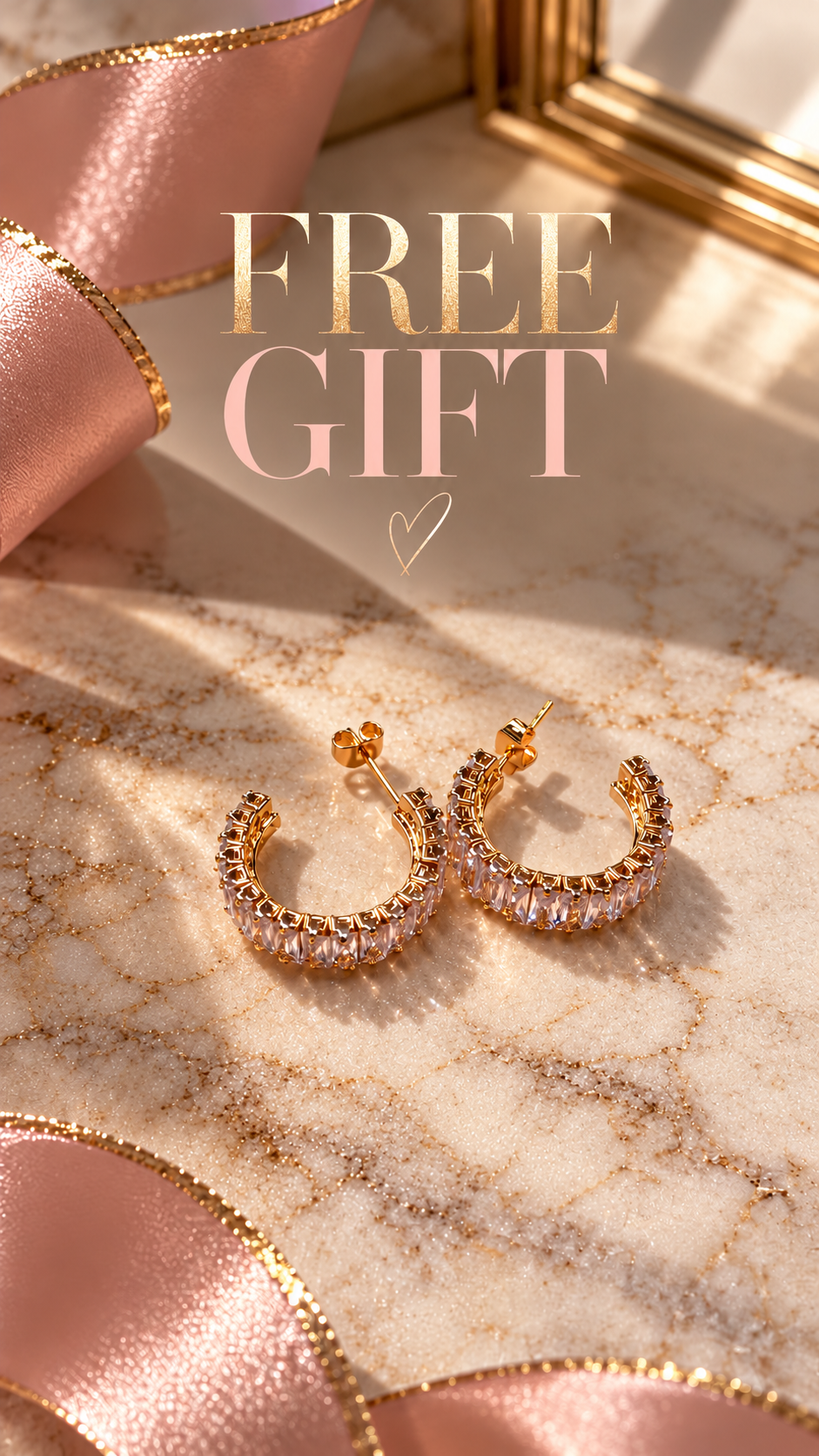 SOPHIA BAQUETTE EARRINGS (FREE GIFT)