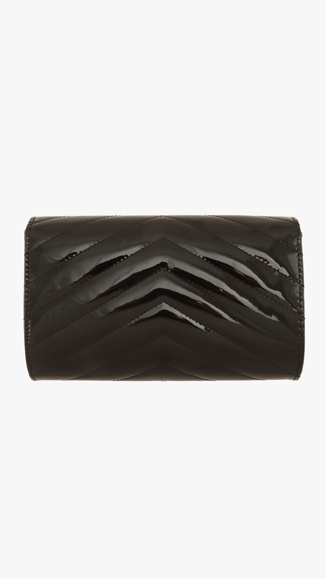 HIGH SHINE CHEVRON QUILTED CROSSBODY BAG (RED & BLACK)