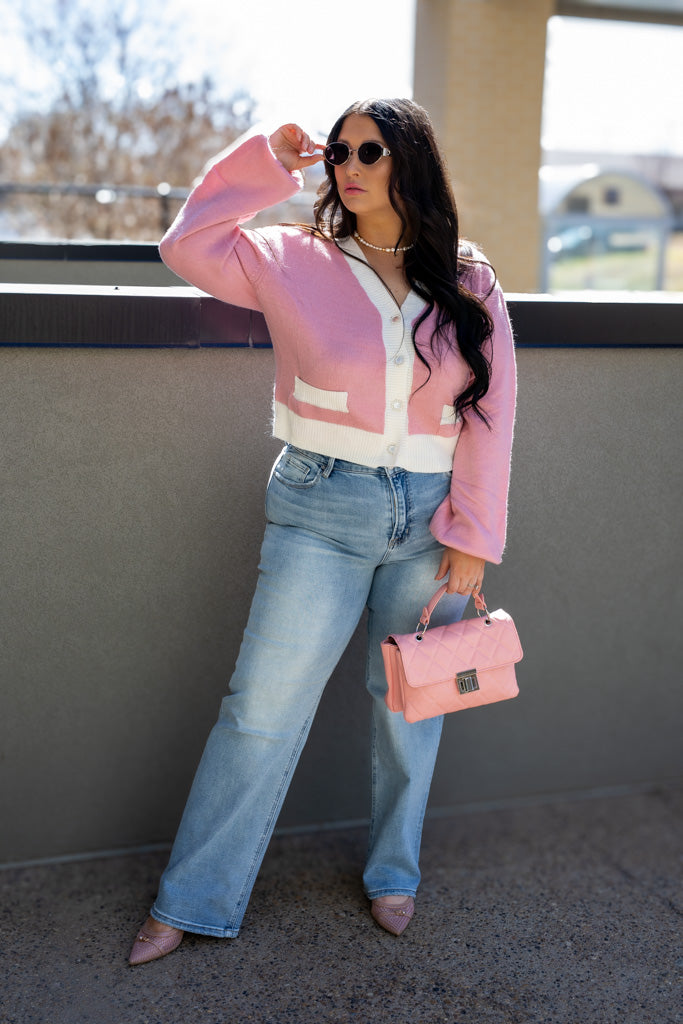 NEW ELLE CARDIGAN (PINK)