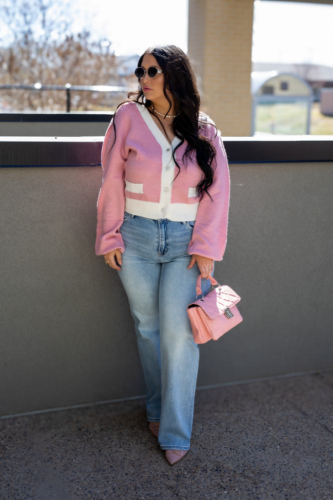 NEW ELLE CARDIGAN (PINK)