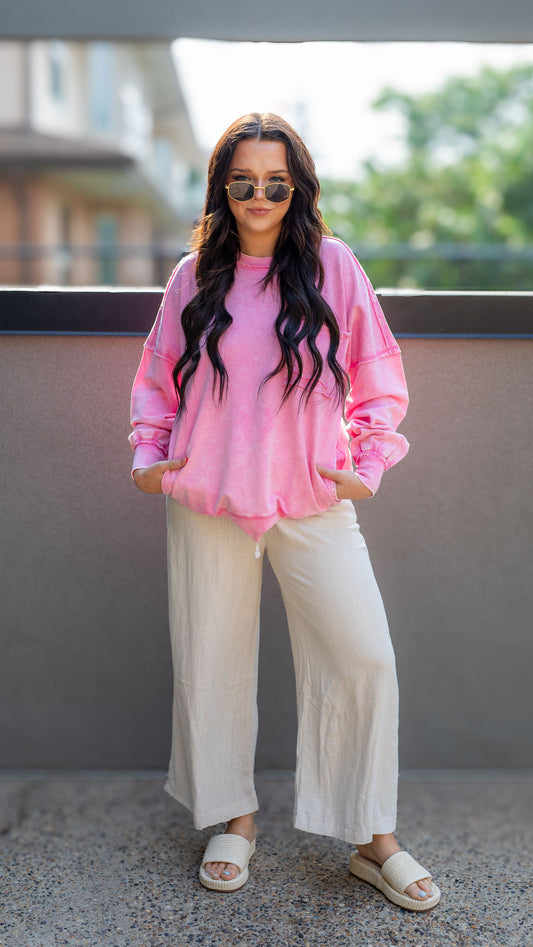 OAKLEE SWEATER | BEST SELLER | PINK