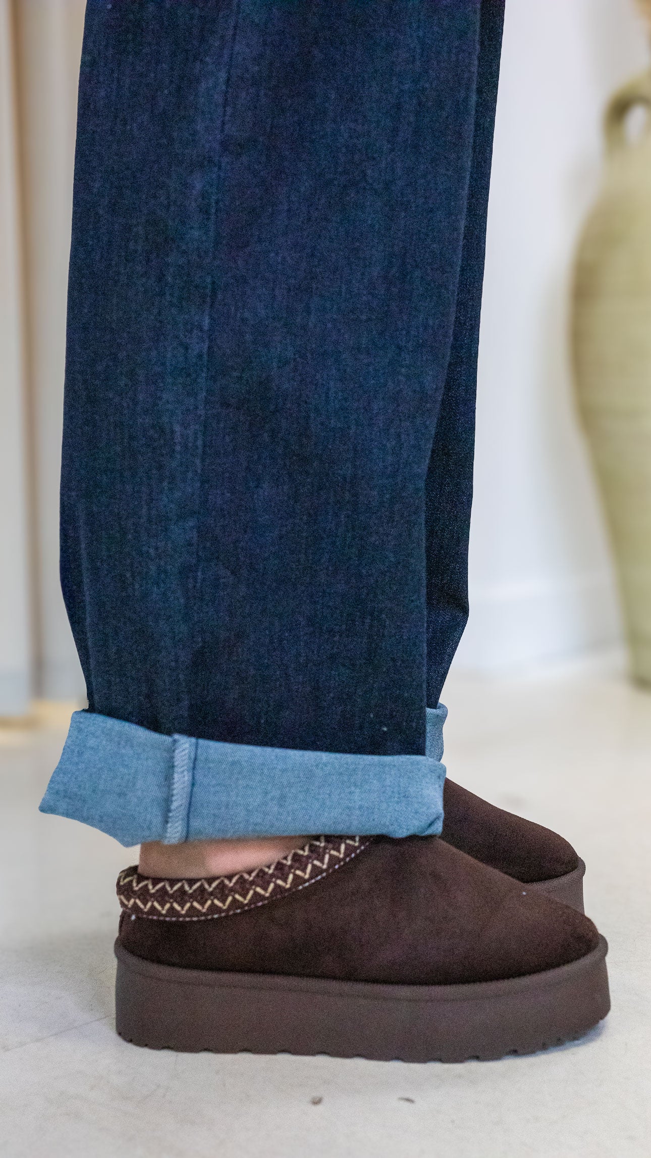 TORI PLATFORM SLIPPER (CHOCOLATE BROWN)