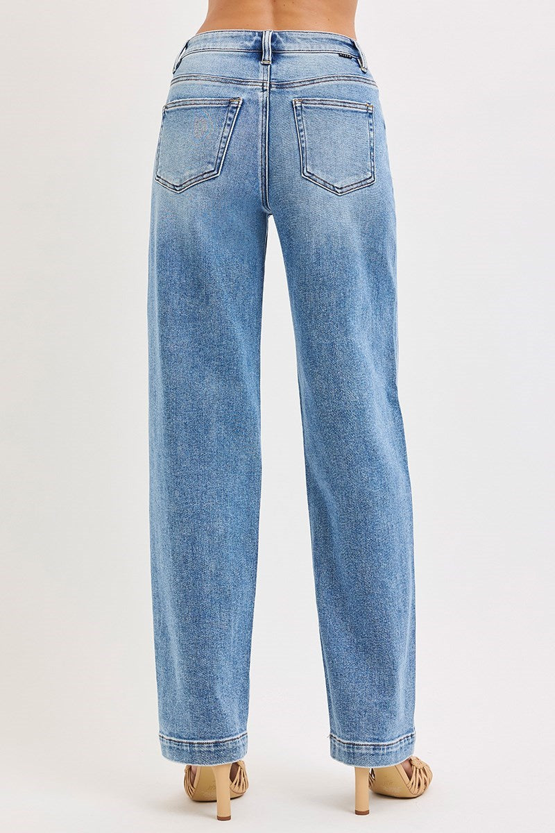 KIMBERLY HIGH RISE WIDE BAGGY JEANS