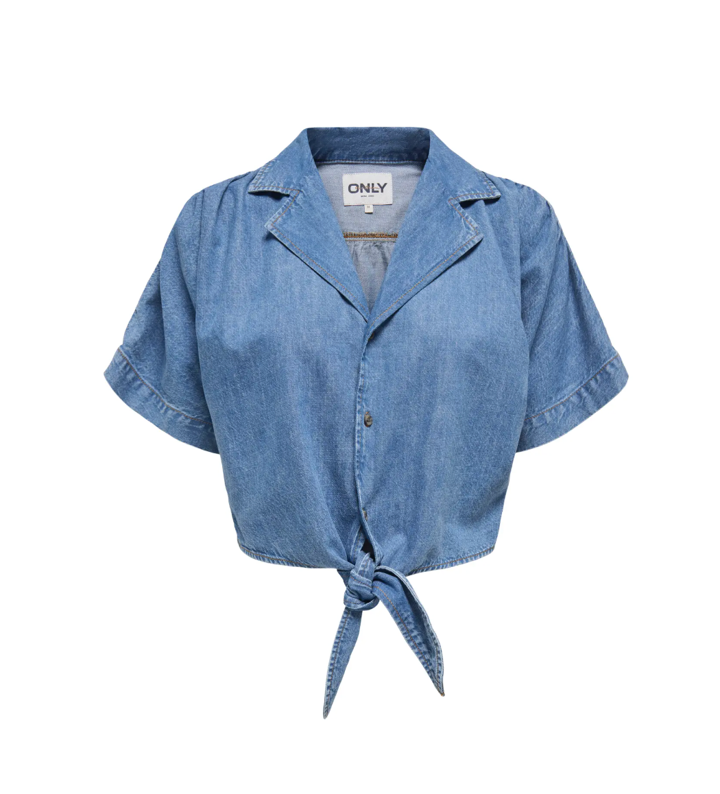 PAULA TIE DENIM SHIRT (ONLY)