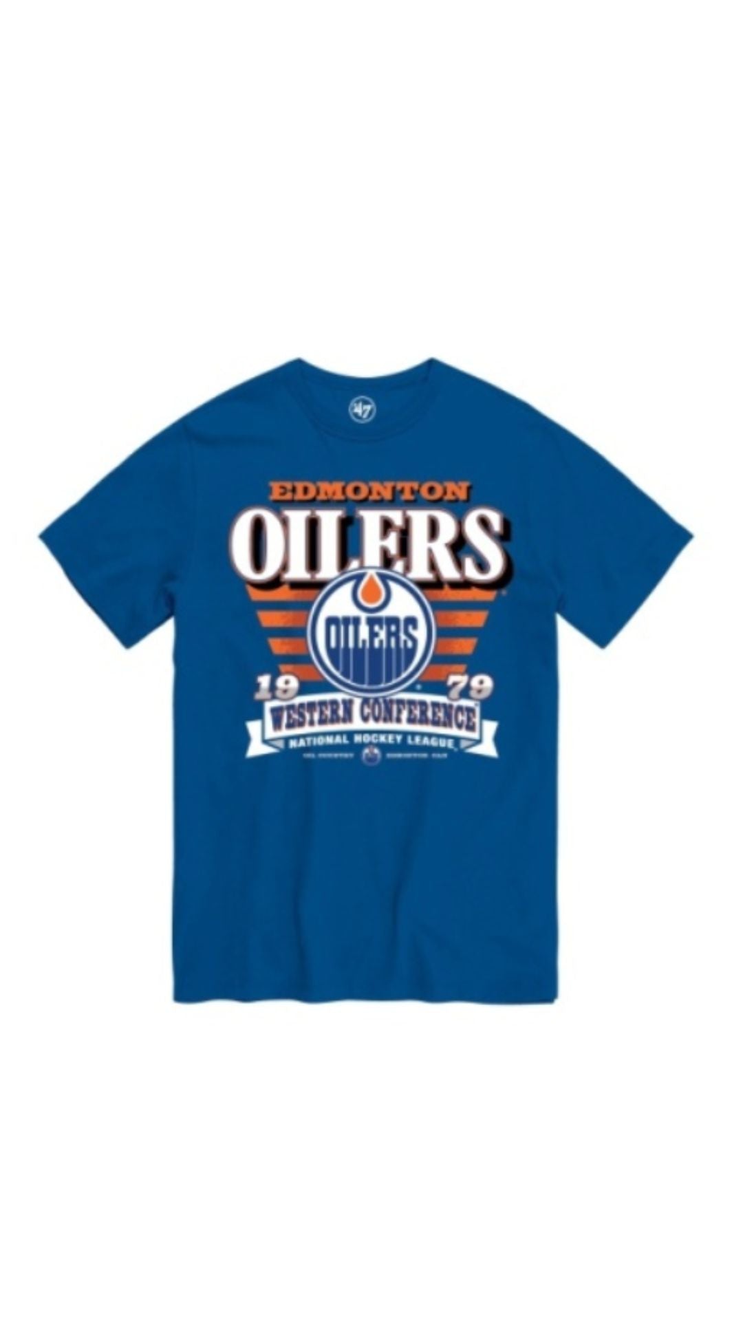 OILERS STRIPE SPLASH T-SHIRT | '47