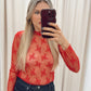 NEW TAMARA LACE TOP | BEST SELLER | (RED)