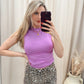 NEW BELISE MOCK NECK TANK (PURPLE)