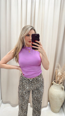 NEW BELISE MOCK NECK TANK (PURPLE)