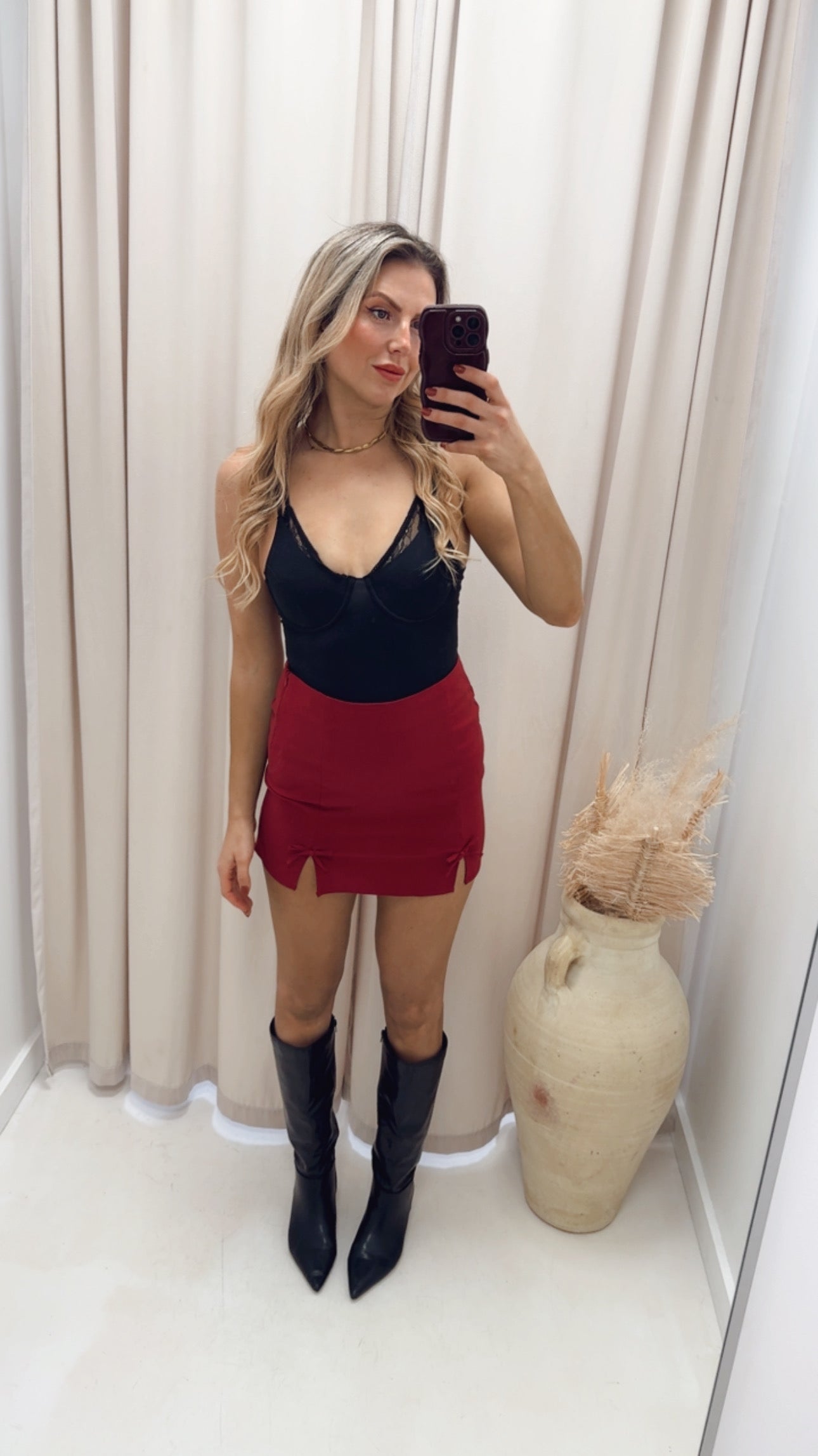 LACE SPAGHETTI STRAP BODYSUIT (BLACK)