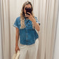 APRIL DENIM TOP