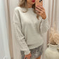 KNIT BOBBIE SWEATER (TAUPE)
