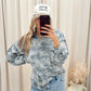 NEW MELISSA 1/4 ZIP UP TOP (CAMO)