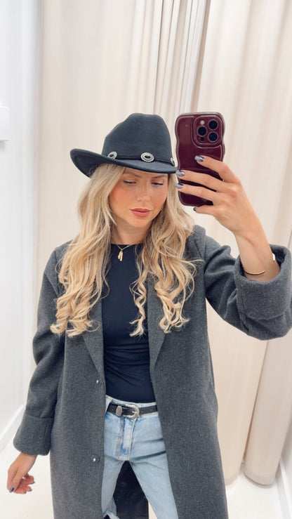 MABLE FEDORA HAT | BLACK