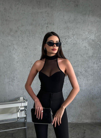 ROMI MESH SWEETHEART TOP