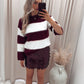 CHARLIE STRIPED SWEATER (BURGUNDY)