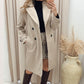 ANGELINA  DOUBLE BREASTED WRAP COAT  (OATMEAL)