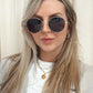 NEW JENNA ROUND SUNGLASSES (SILVER)