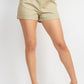 NEW BROOKE BELTED HIGH RISE PAPERBAG SHORTS (LIGHT OLIVE)