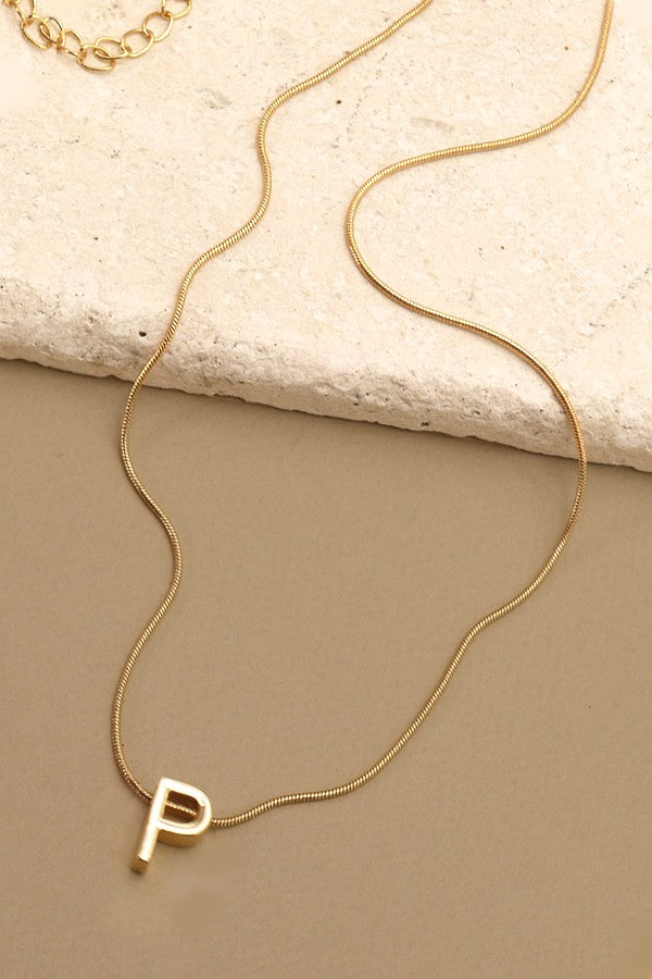 NEW GOLD INITIAL NECKLACE (ALL LETTERS)