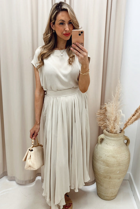 ZOEY TEE CROP AND SKIRT SET (HOT RESTOCK)