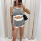 LISA TWO PIECE SHORT SET (STRIPE)