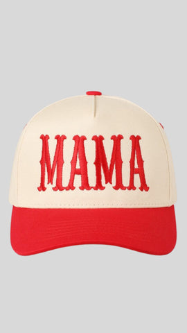 MAMA BASEBALL HAT | BEST SELLER | (RED)