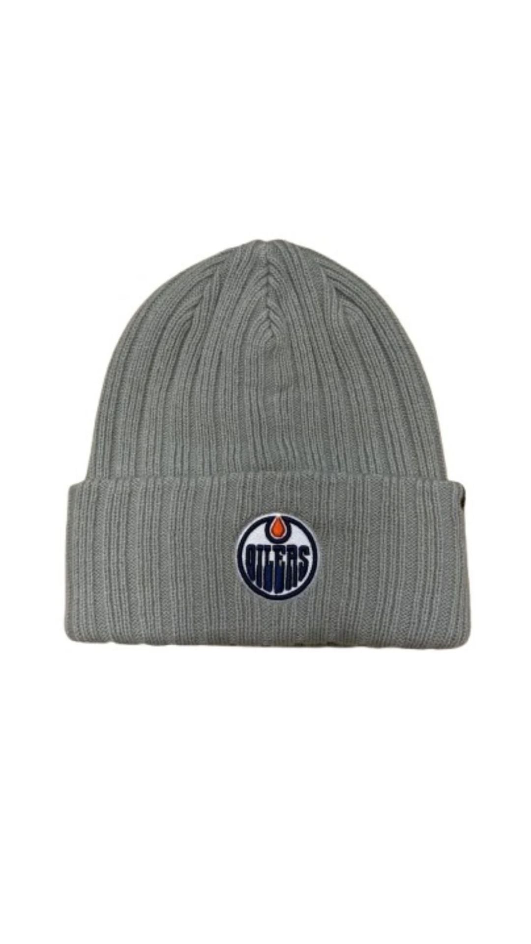 EDMONTON OILERS RIBBED HAYMAKER CUFF KNIT TOQUE | 47'