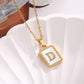 NEW INITIAL MOTHER OF PEARL NECKLACE | BEST SELLER