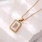 NEW INITIAL MOTHER OF PEARL NECKLACE | BEST SELLER