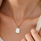 NEW INITIAL MOTHER OF PEARL NECKLACE | BEST SELLER