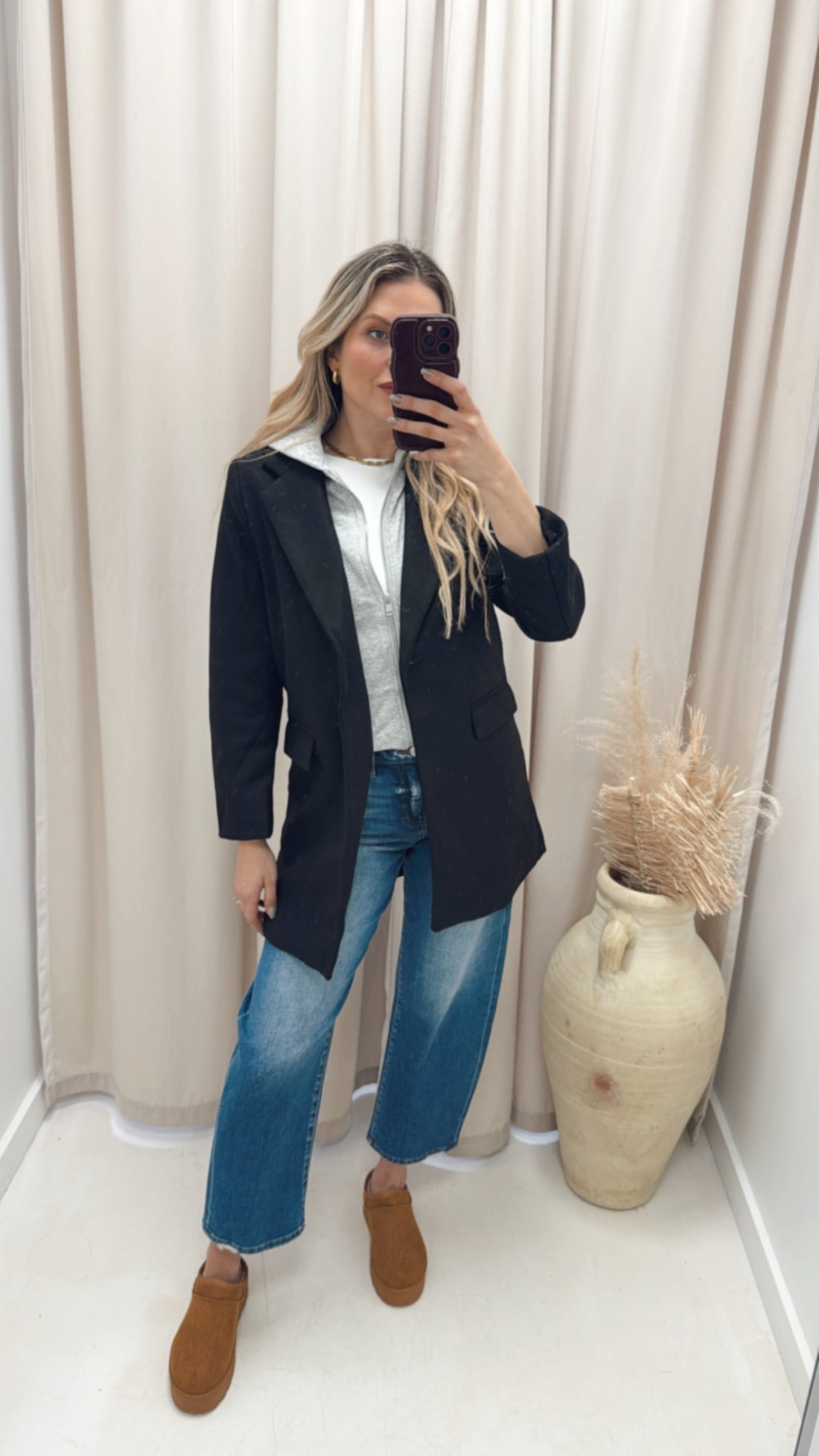 POLLINE BLAZER HOODIE (BLACK)