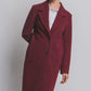 LONGLINE DRESS COAT (DEEP BURGUNDY)