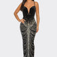 RHINESTONE EMBELLISHED CHAIN LIKE DRESS (BANJUL) BLACK