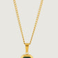 NEW EMERALD PENDENT NECKLACE (GOLD) | (TARNISH RESISTANT)
