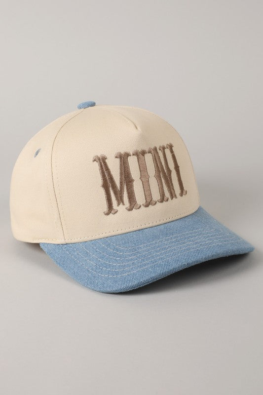 MINI KIDS BASEBALL HAT | BEST SELLER (BLUE DENIM)