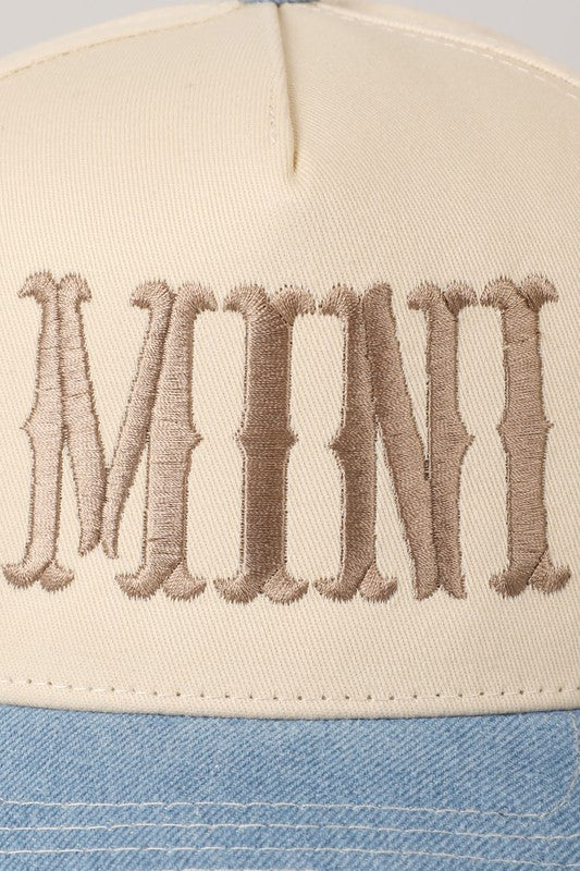 MINI KIDS BASEBALL HAT | BEST SELLER (BLUE DENIM)