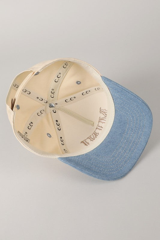 MINI KIDS BASEBALL HAT | BEST SELLER (BLUE DENIM)