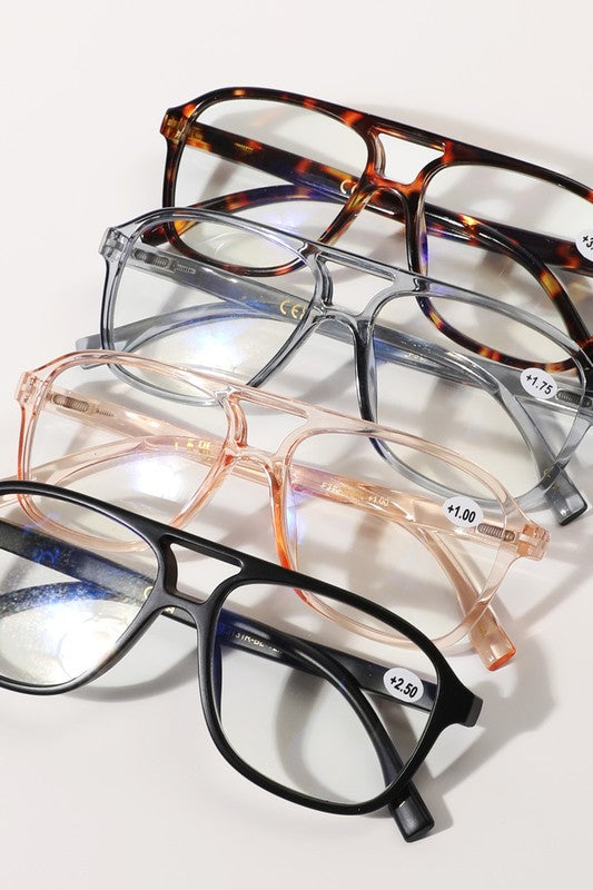 AVIATOR READING GLASSES | BLUE LIGHT