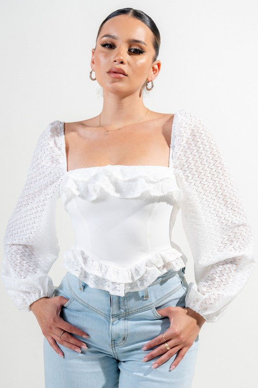 KALI CORSET TOP (WHITE)