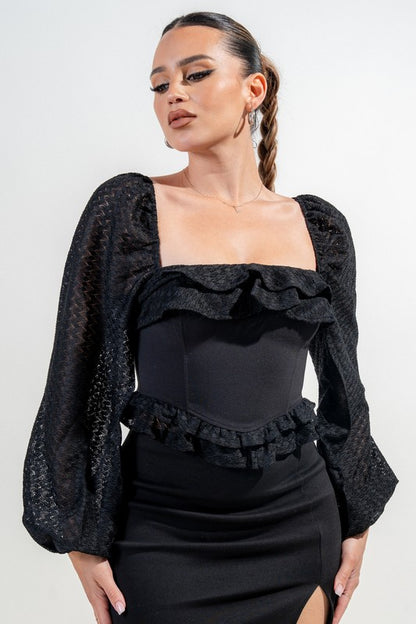 KALI CORSET TOP (BLACK)