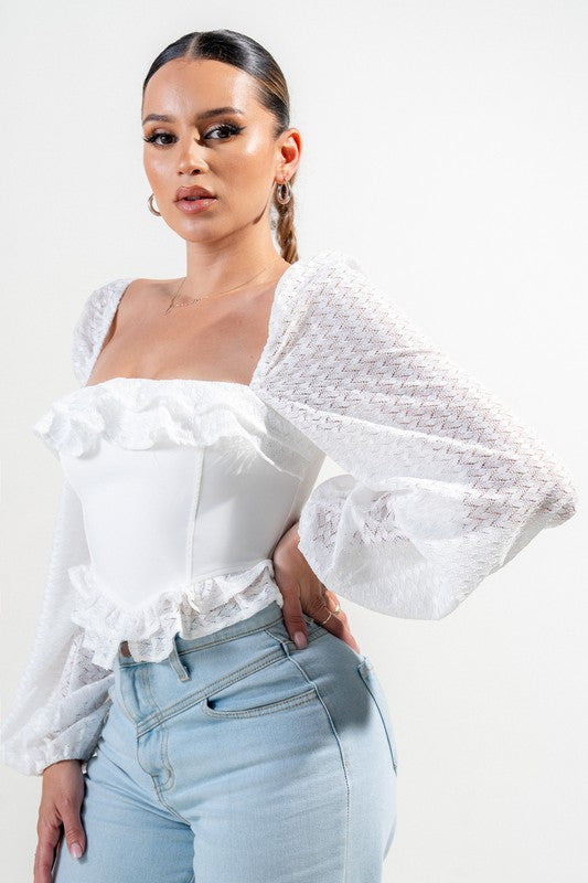 KALI CORSET TOP (WHITE)