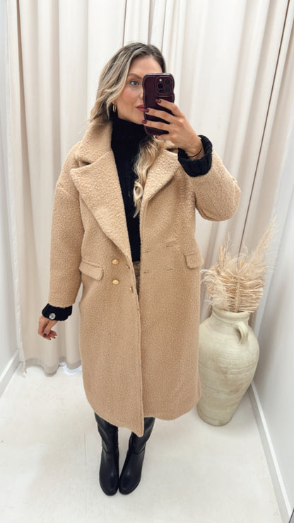 ANASTASIA TEDDY COAT (LATTE&