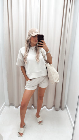 TALIN TWO PIECE SHORT SET (NUDE) | BEST SELLER