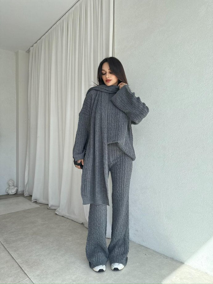BELLA CABLE KNIT | 3 PIECE SET
